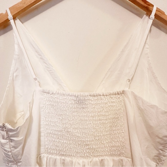 Anthropologie Vineet Bahl Sleeveless V-Neck Floral Cutwork Midi Dress - Picture 11 of 12